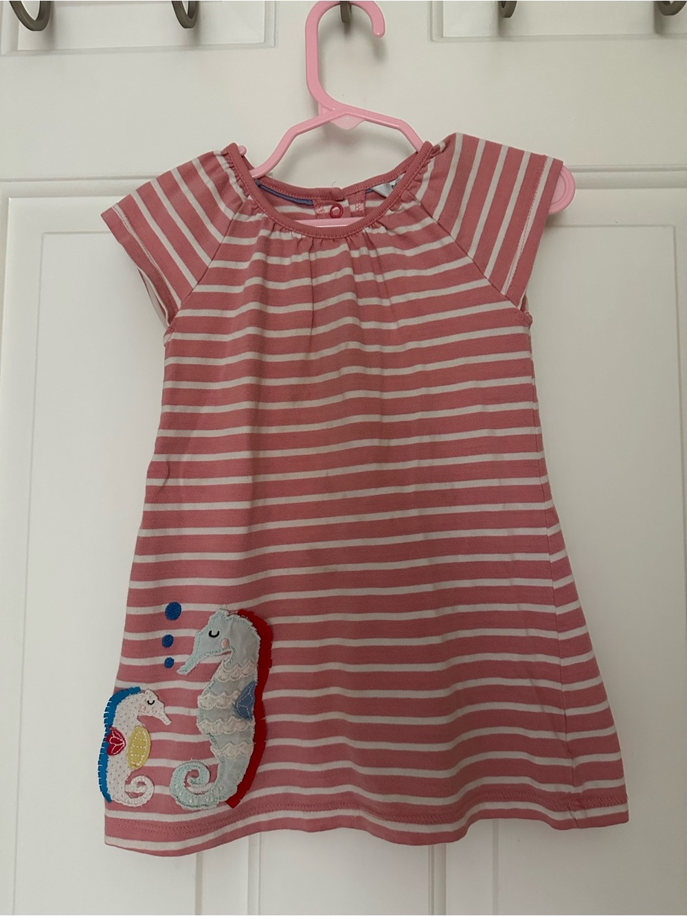Baby Boden seahorse dress, size 12-18 months